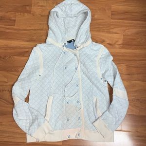 Marc Jacobs Quilted Double Front Snap Hoodie